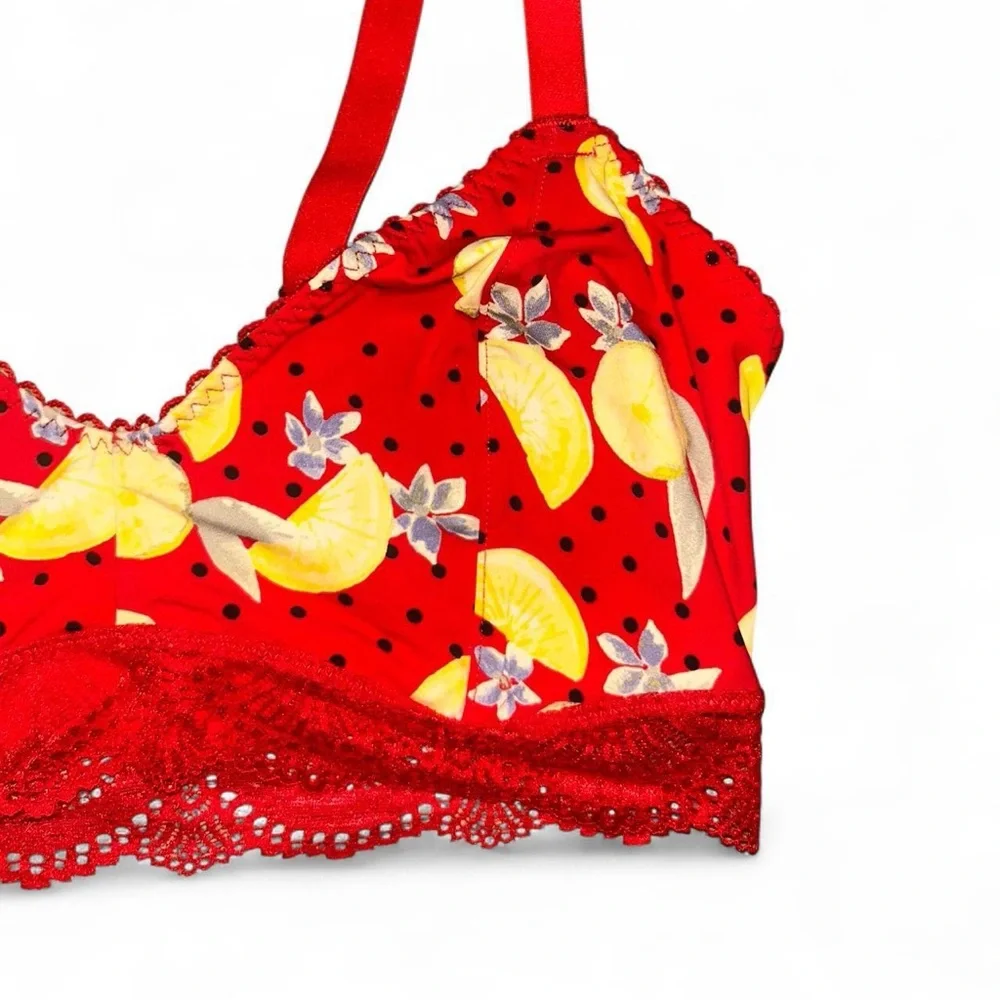 Free People Mari Printed Bralette NWT